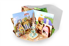 リラックマのポップアップ絵本